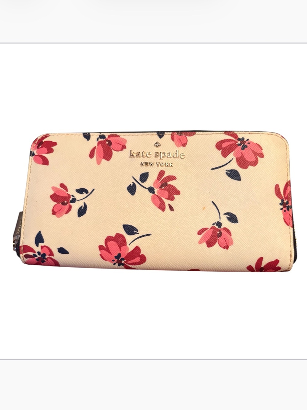 Kate Spade New York Staci Tea Garden Toss Zip-Around Continental Wallet